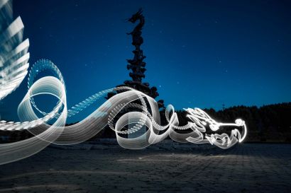 Mythical Creatures - Chinese Dragon - a Photographic Art Artowrk by Roywang